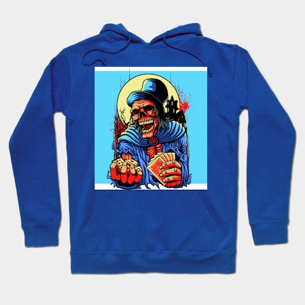 The Skulled (Skilled) Player Hoodie by PunkHazard1298